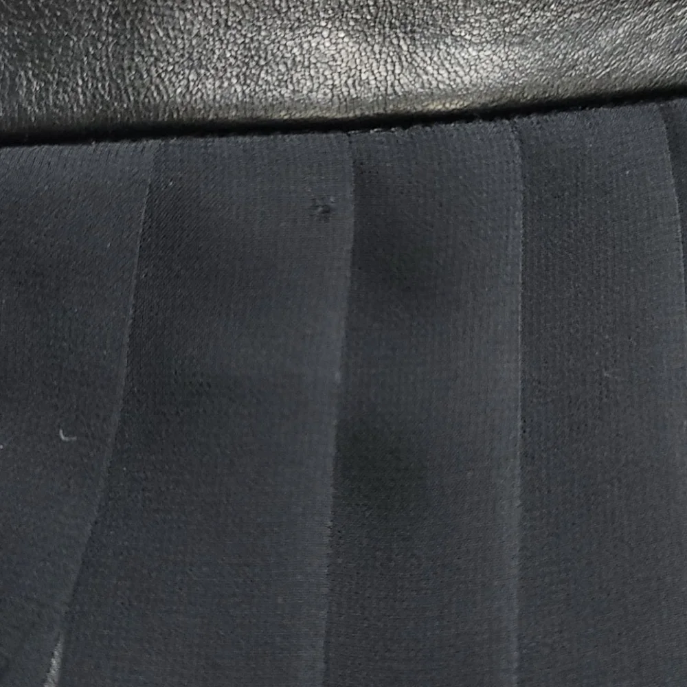 Rag & Bone Black Pleated Sheer Lined Skirt Leather 0 - Picture 10 of 10